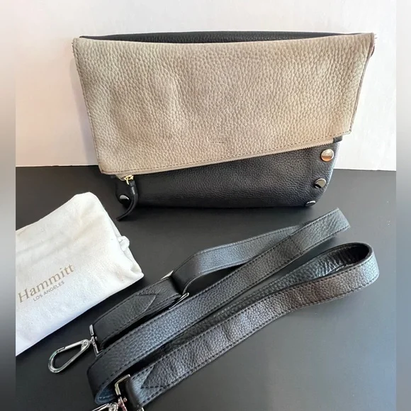 EUC Hammitt *Dillon Medium-Black/Grey Natural GM
